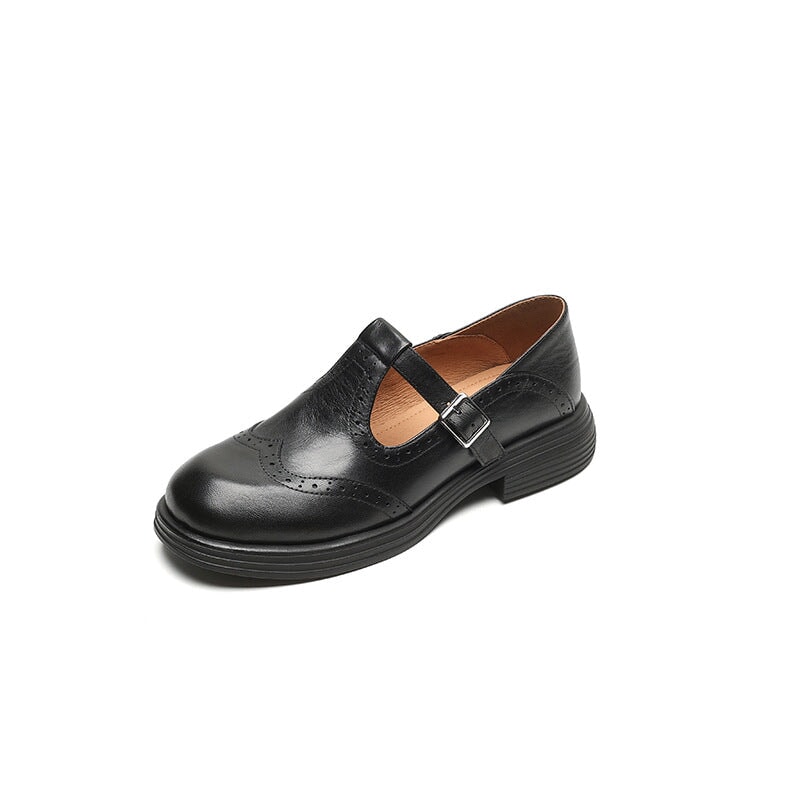 Elegantní Mary Janes z kůže