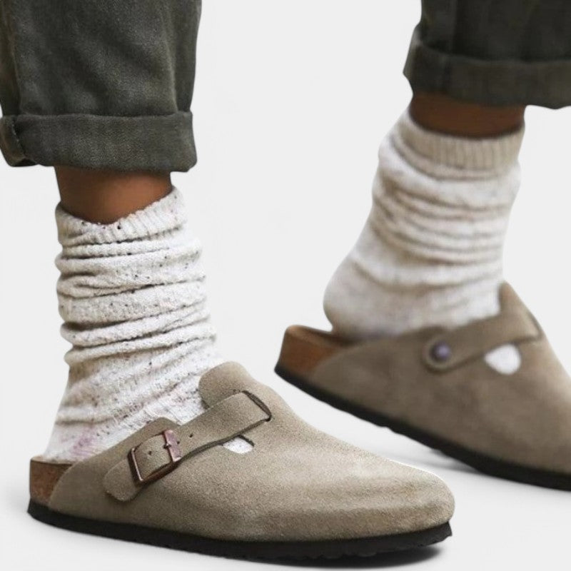 Komfortable unisex clogs med justerbart spænde