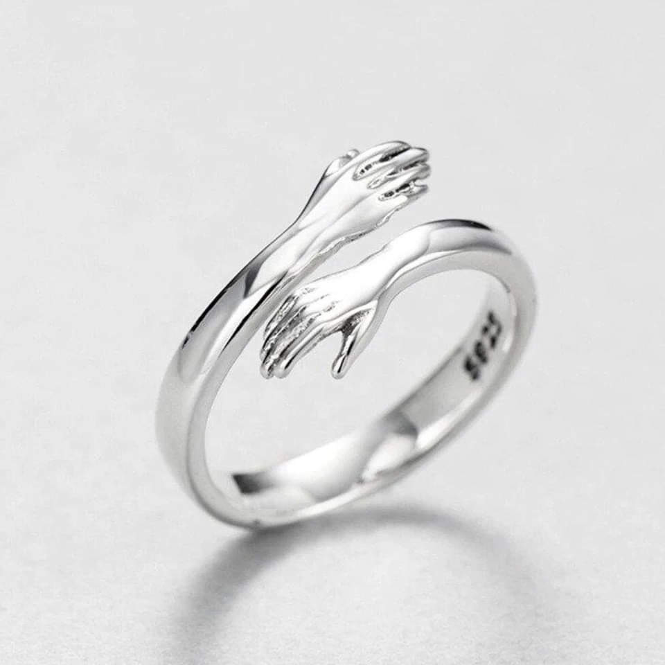 Anello Regolabile in Argento - Embrace