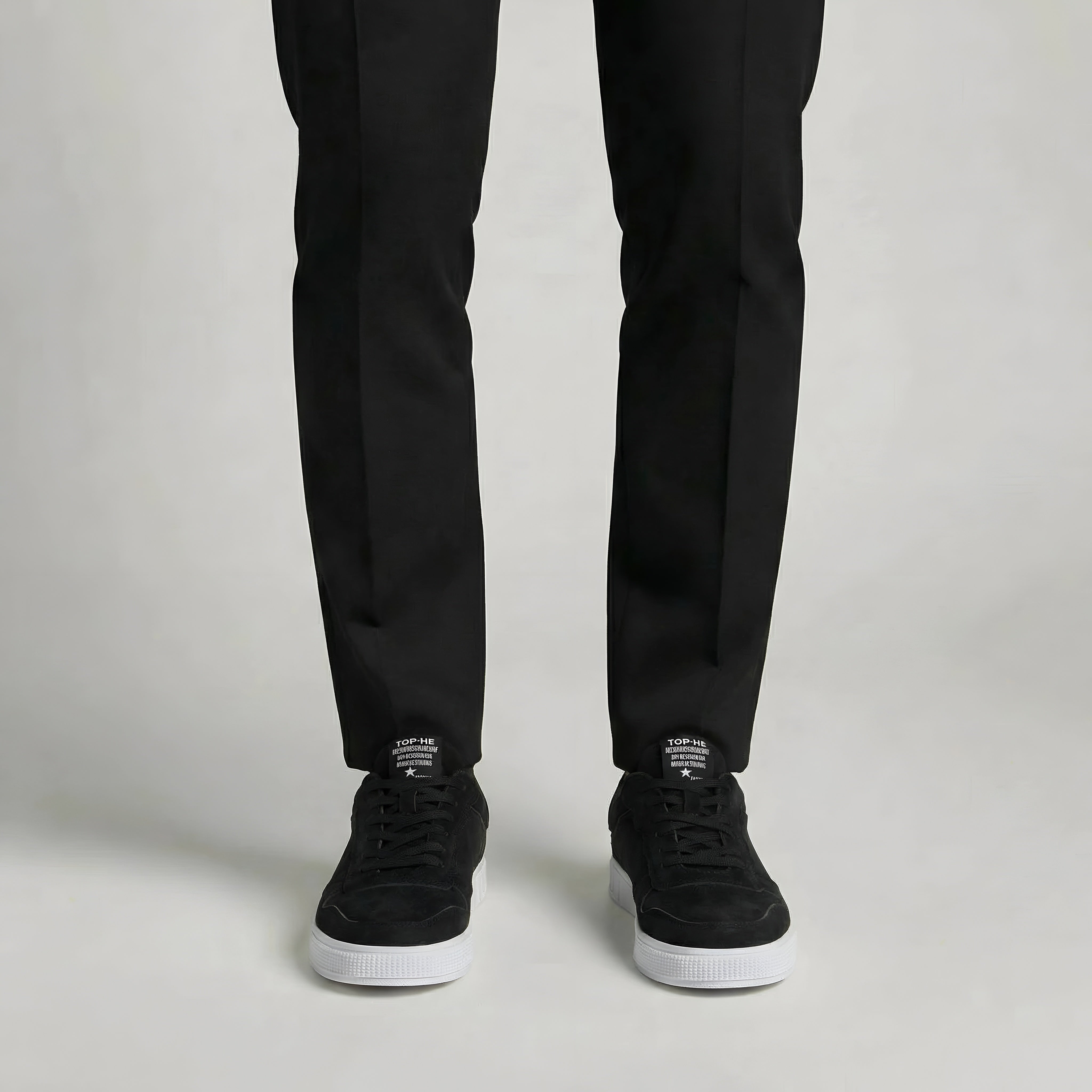 Herres afslappede sneakers med snørebånd, lav top og komfortabel hverdagsgang