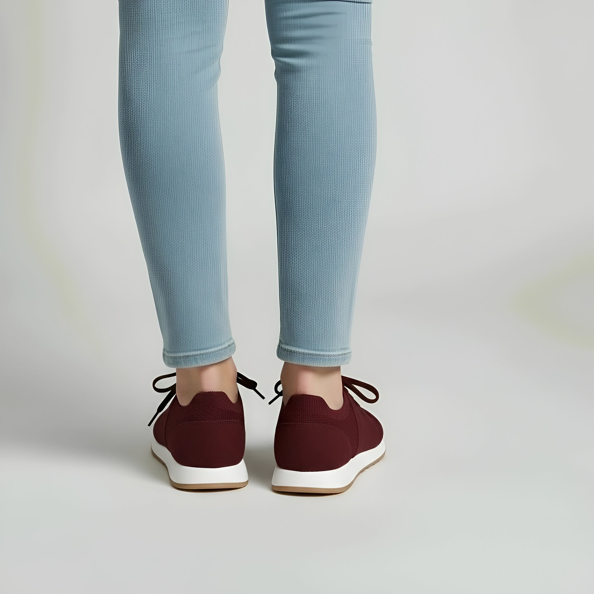 Dame sneakers løbesko i åndbar mesh letvægt komfort fritidssko til træning og gang