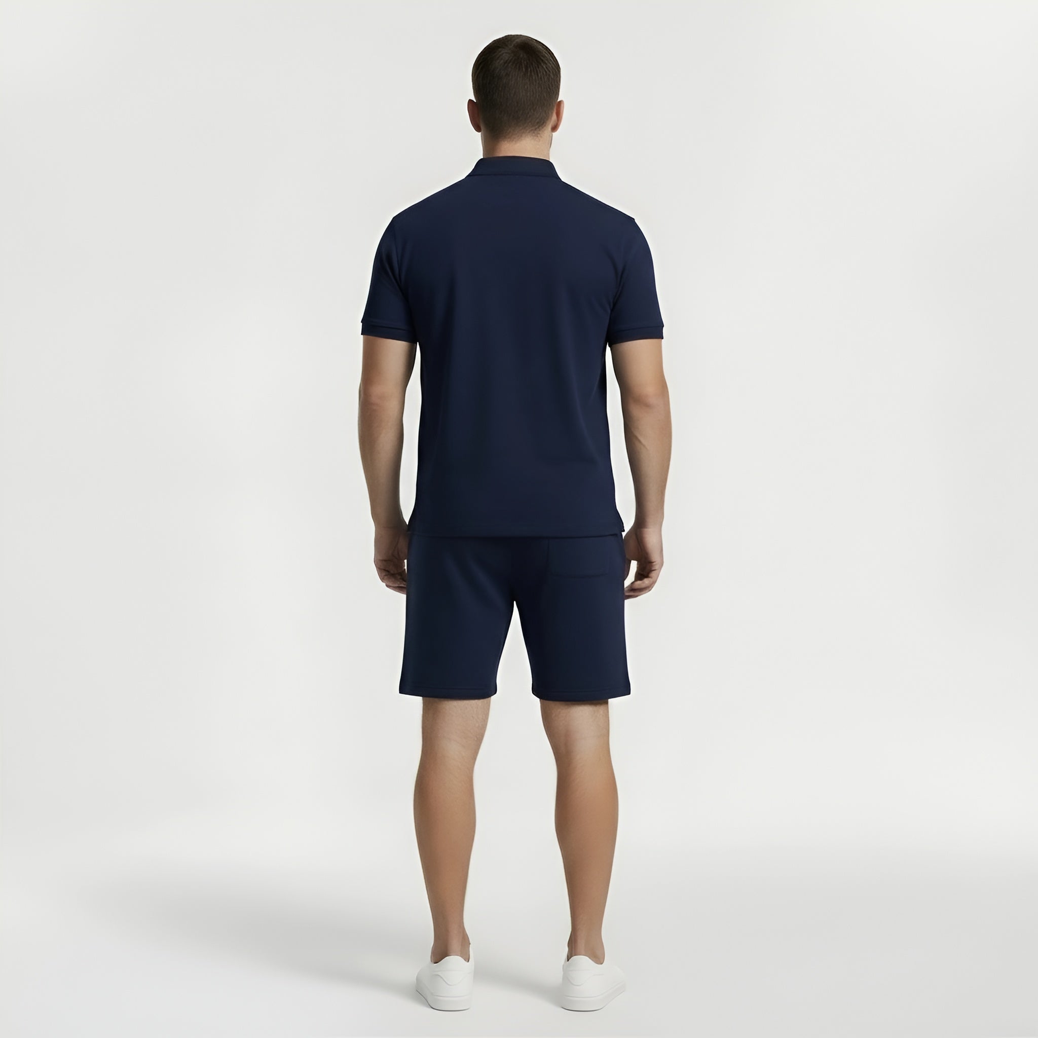 Ensemble Polo T-shirt et Short Homme Décontracté Deux-Pièces d'Été pour Sport et Loisirs