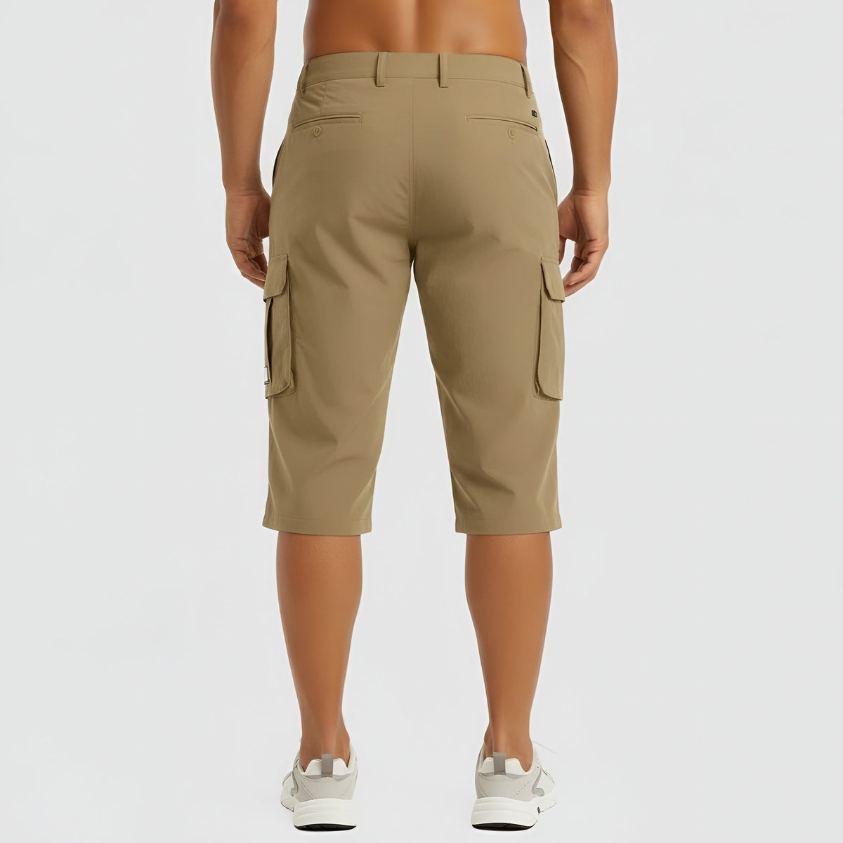 Short cargo pour homme en mélange de coton avec poches, pour les loisirs et les activités de plein air