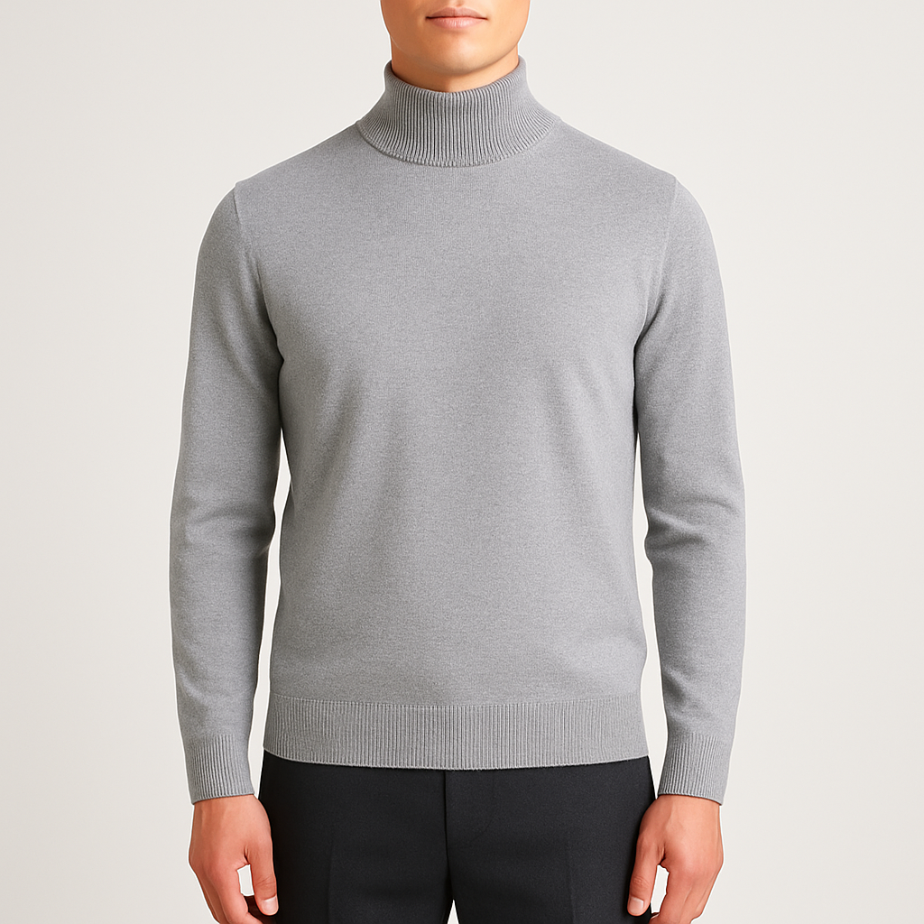Bellivaro men's turtleneck sweater for everyday wear