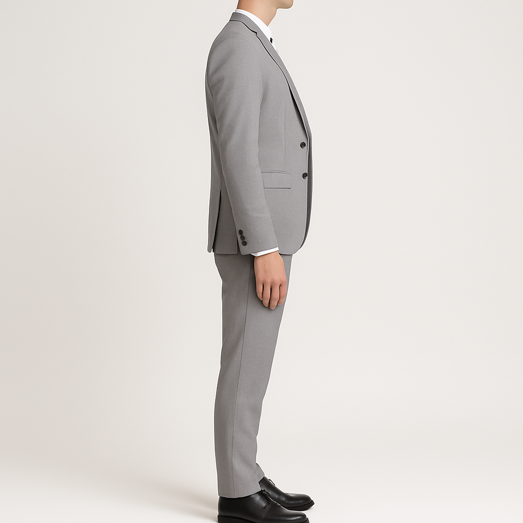 Bellivaro herre jakkesæt med blazer, vest og bukser – klassisk slim fit