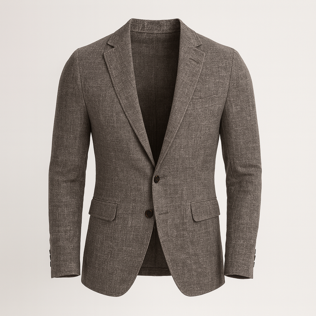 Bellivaro herre blazer i linned med casual pasform