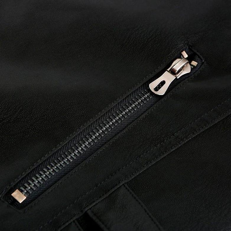 Bellivaro | Herre PU Jakke i Høj Kvalitet | Vandtæt Biker-Inspireret Design