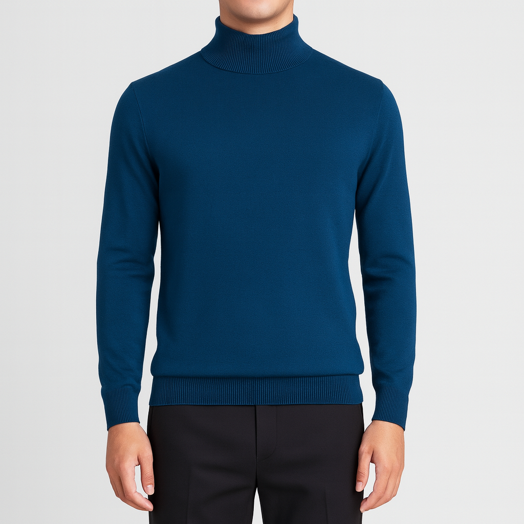 Bellivaro men's turtleneck sweater for everyday wear