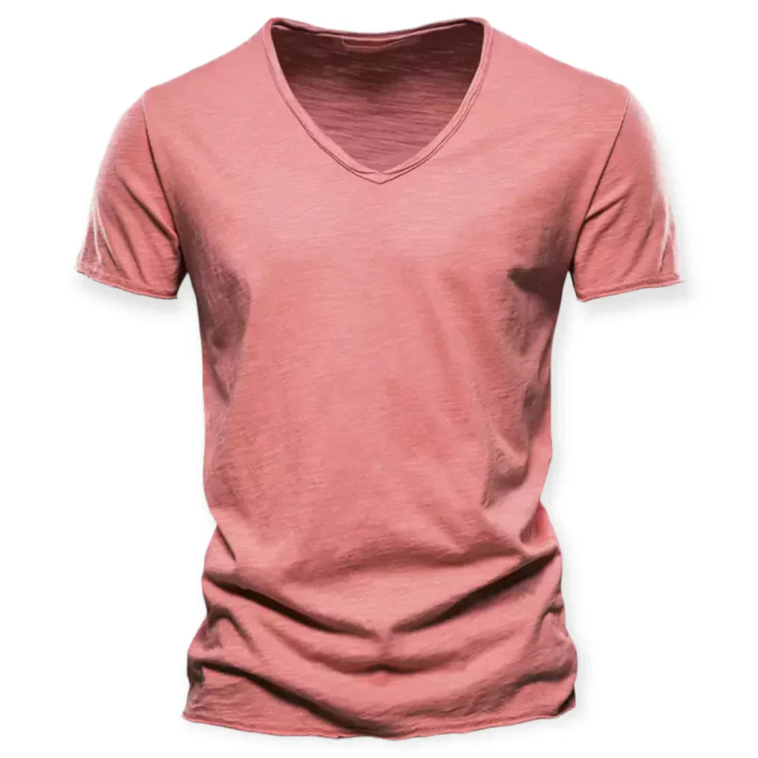 V-hals T-shirt til mænd