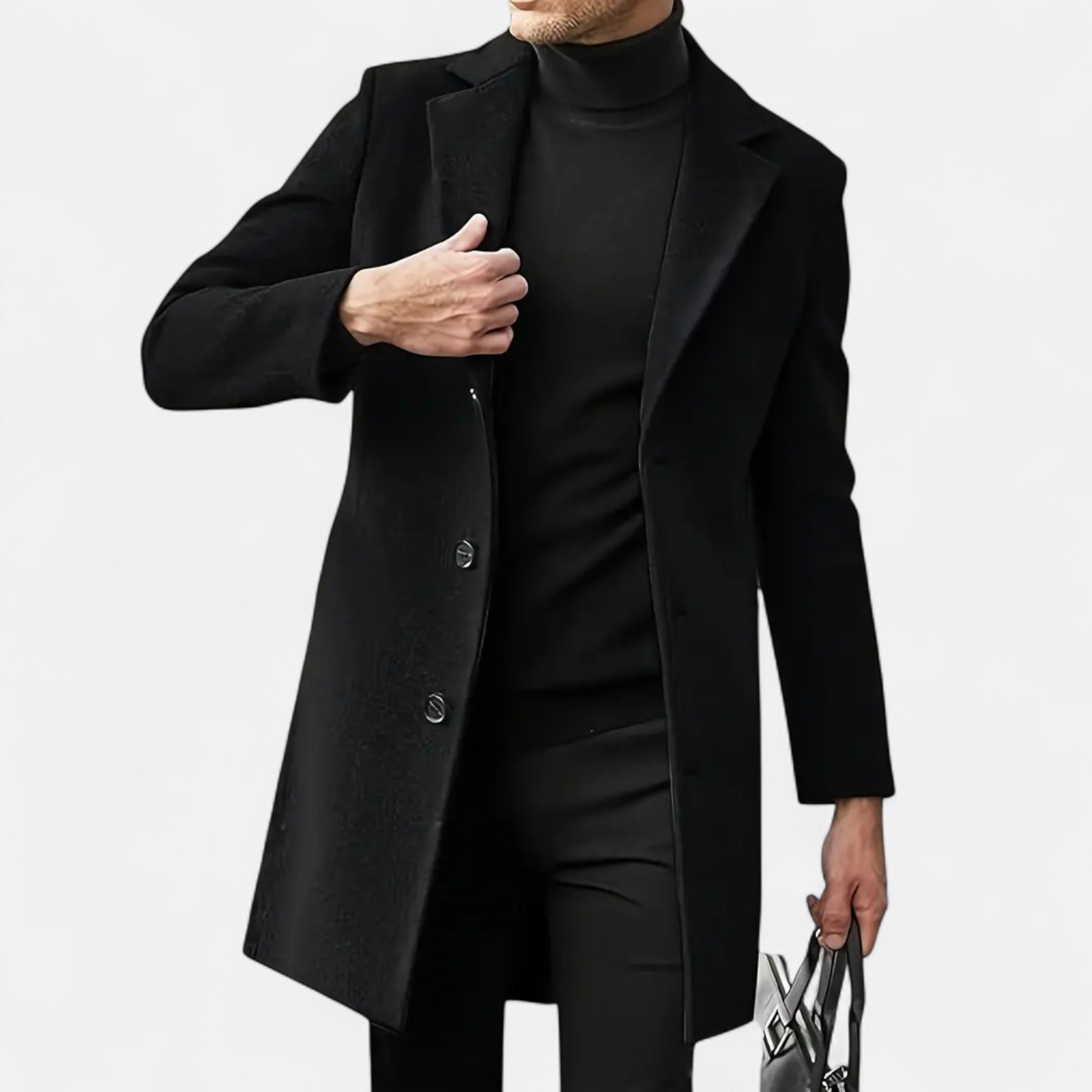 Eliaro Moda – Abrigo trench para hombre – otoño e invierno – estilo casual de negocios