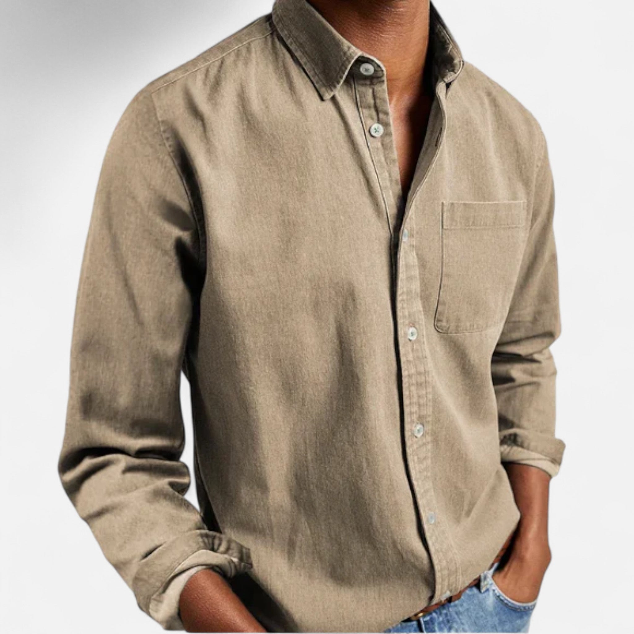 Eliaro Moda | Camisa de mezclilla para hombre en algodón premium – Estilo clásico