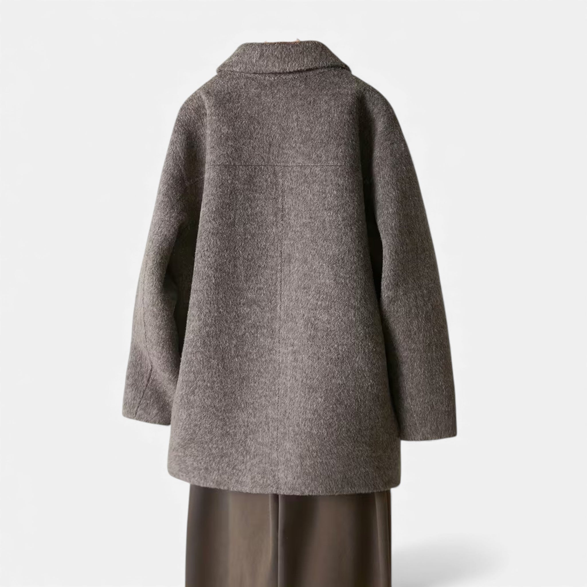 Damen Wollmischung Wintermantel