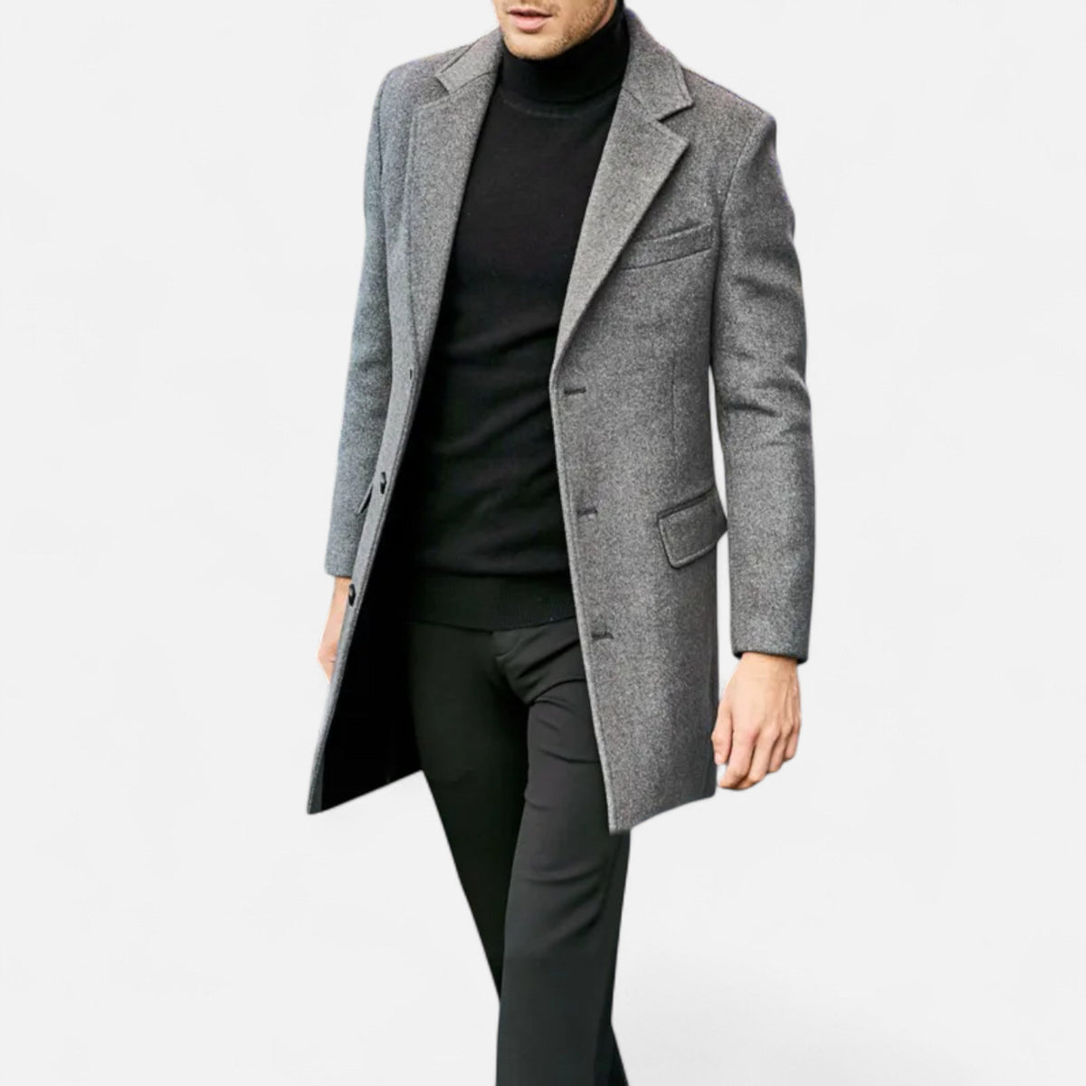 Herre trenchcoat – efterår & vinter – business casual stil