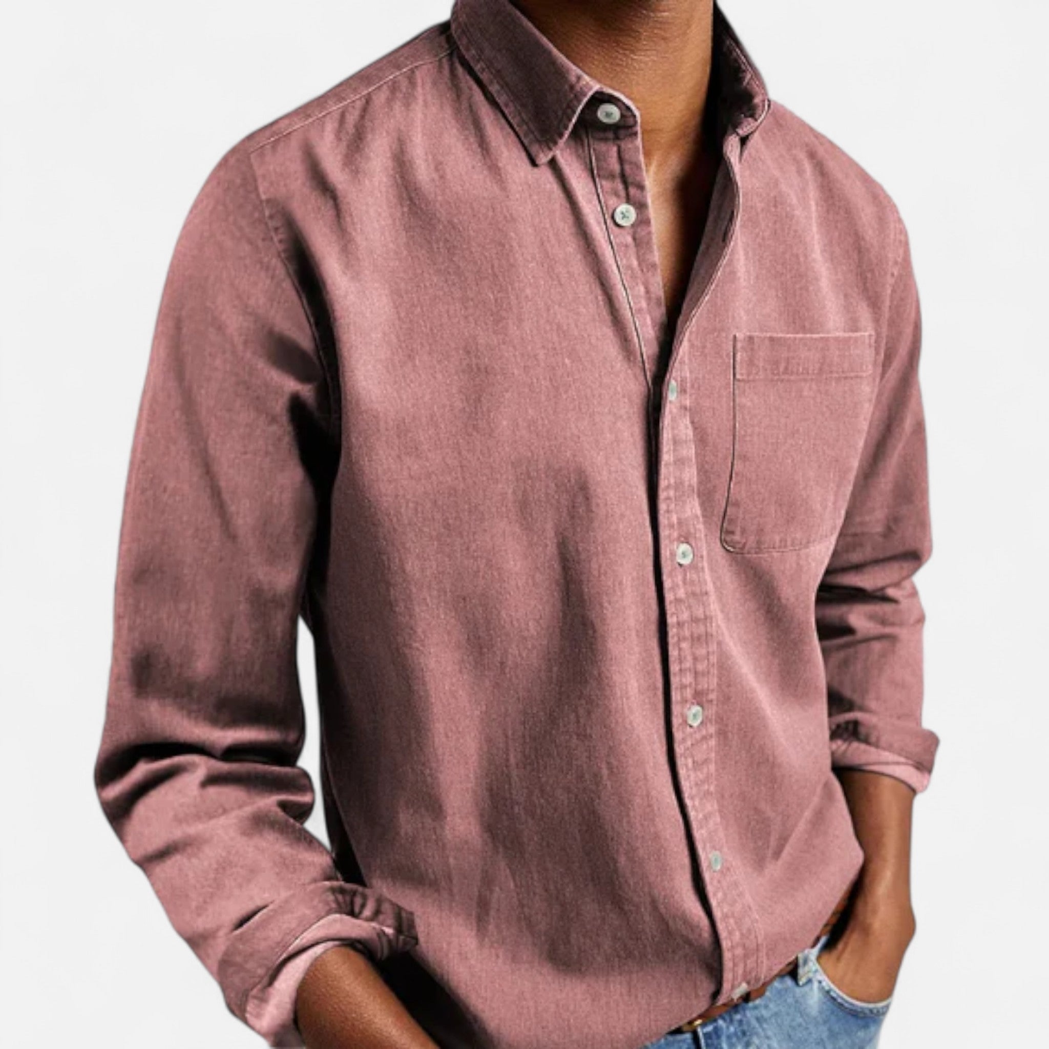 Eliaro Moda | Camisa de mezclilla para hombre en algodón premium – Estilo clásico