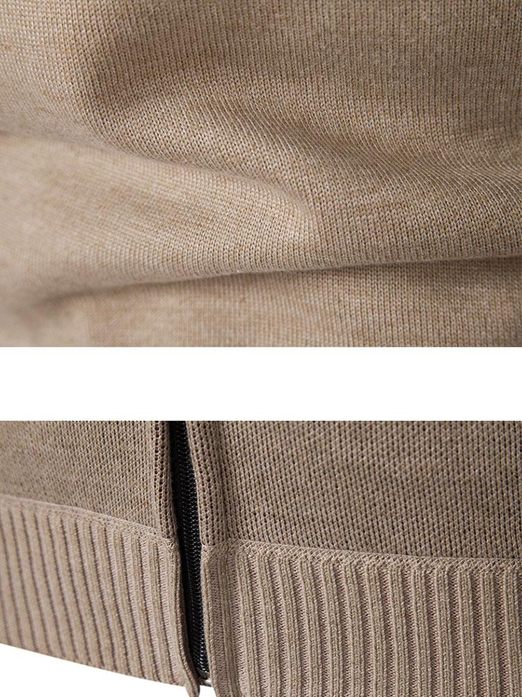 Bellivaro | Herre Luksus Strikket Sweater | Høj Krave Elegance og Raffineret Varme