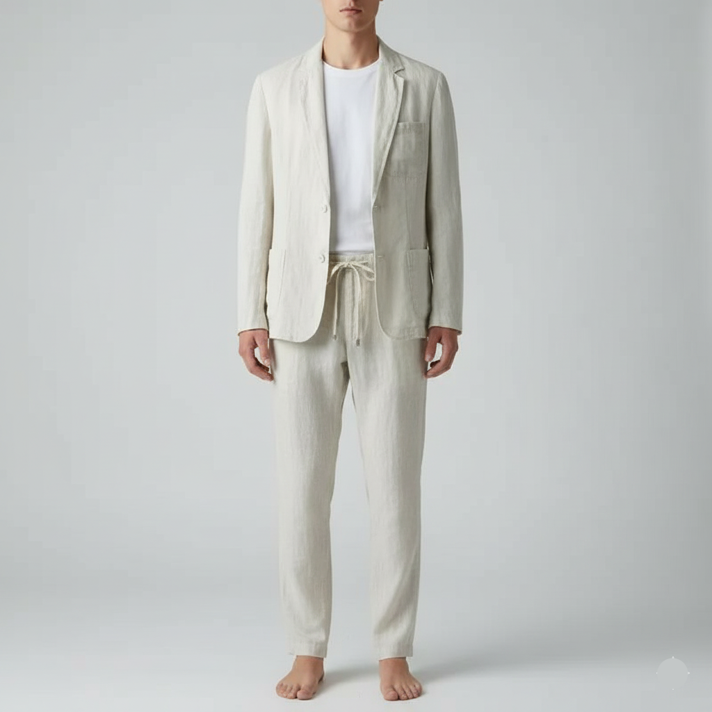 Bellivaro men's lens set with blazer and trousers