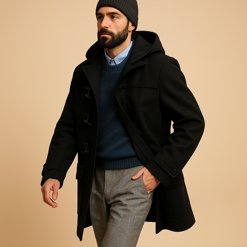 Lange Winterjas voor Heren – Warm Gevoerd, Waterdicht & Winddicht
