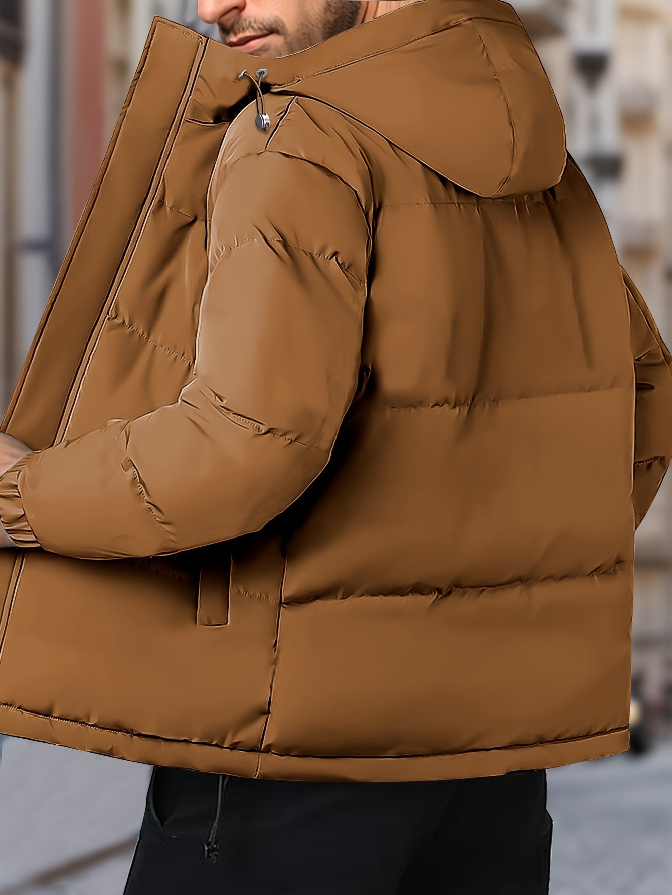 Bellivaro | Vindtæt Vinterjakke til Mænd med Hætte | Varm og Moderne Design