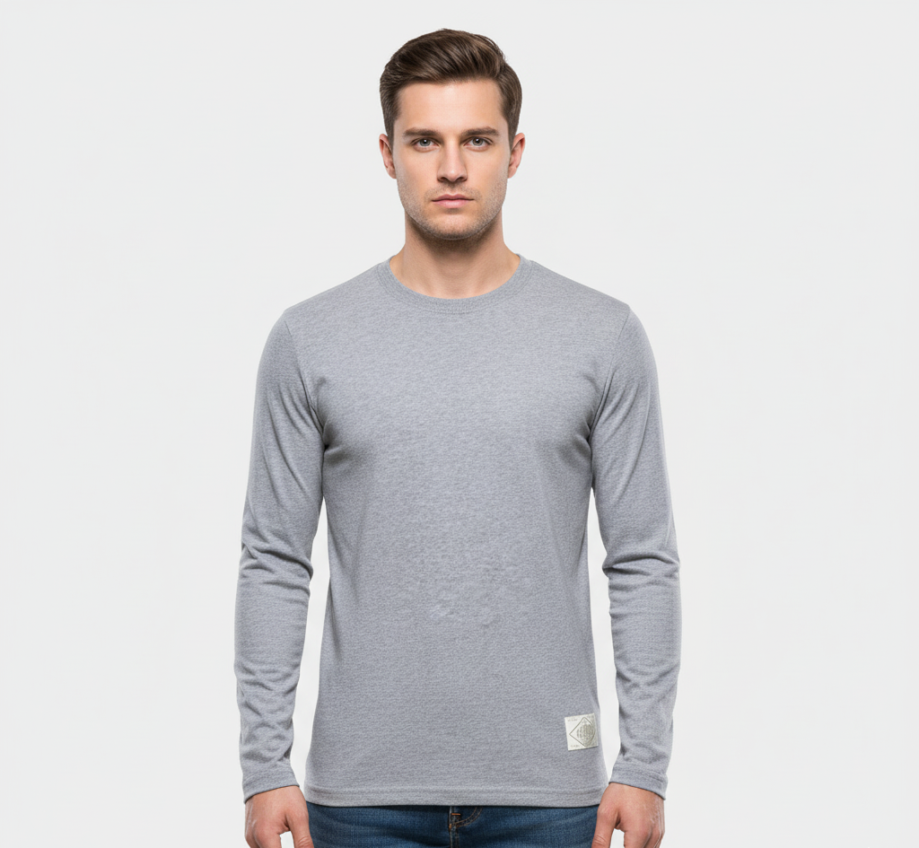 Bellivaro ανδρική μακρυμάνικη βαμβακερή μπλούζα T-shirt