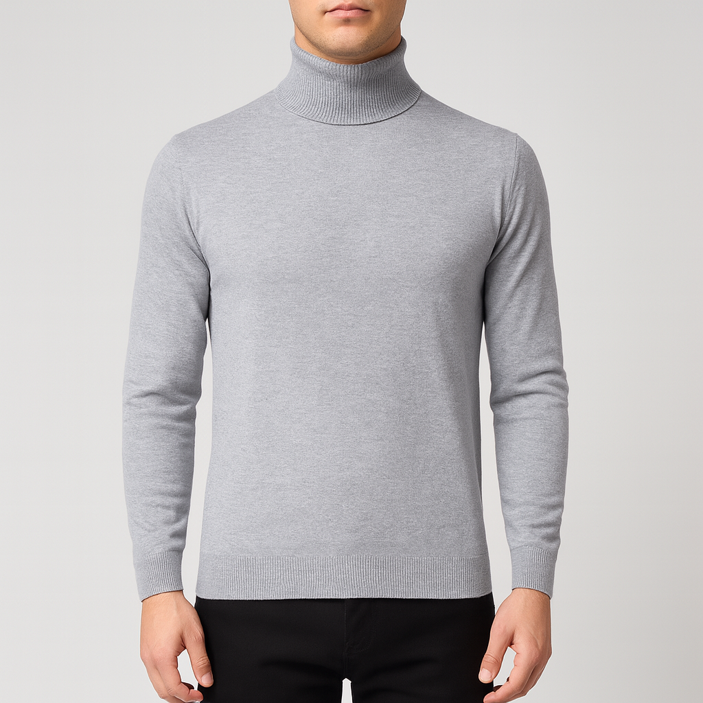 Bellivaro men's turtleneck sweater for everyday wear