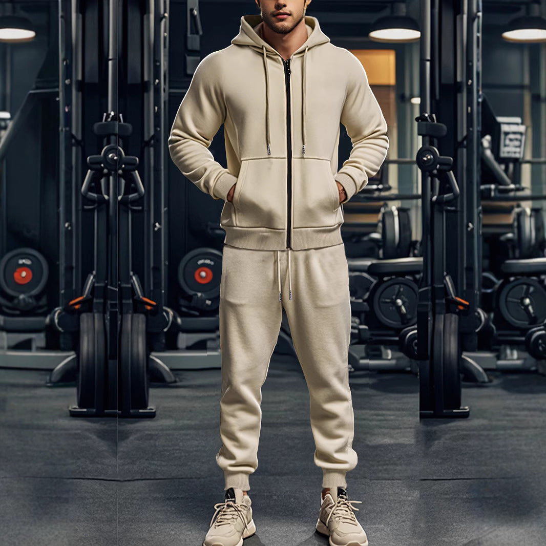 Lucas | Todelt Tracksuit til Mænd med Hætte og Lynlås