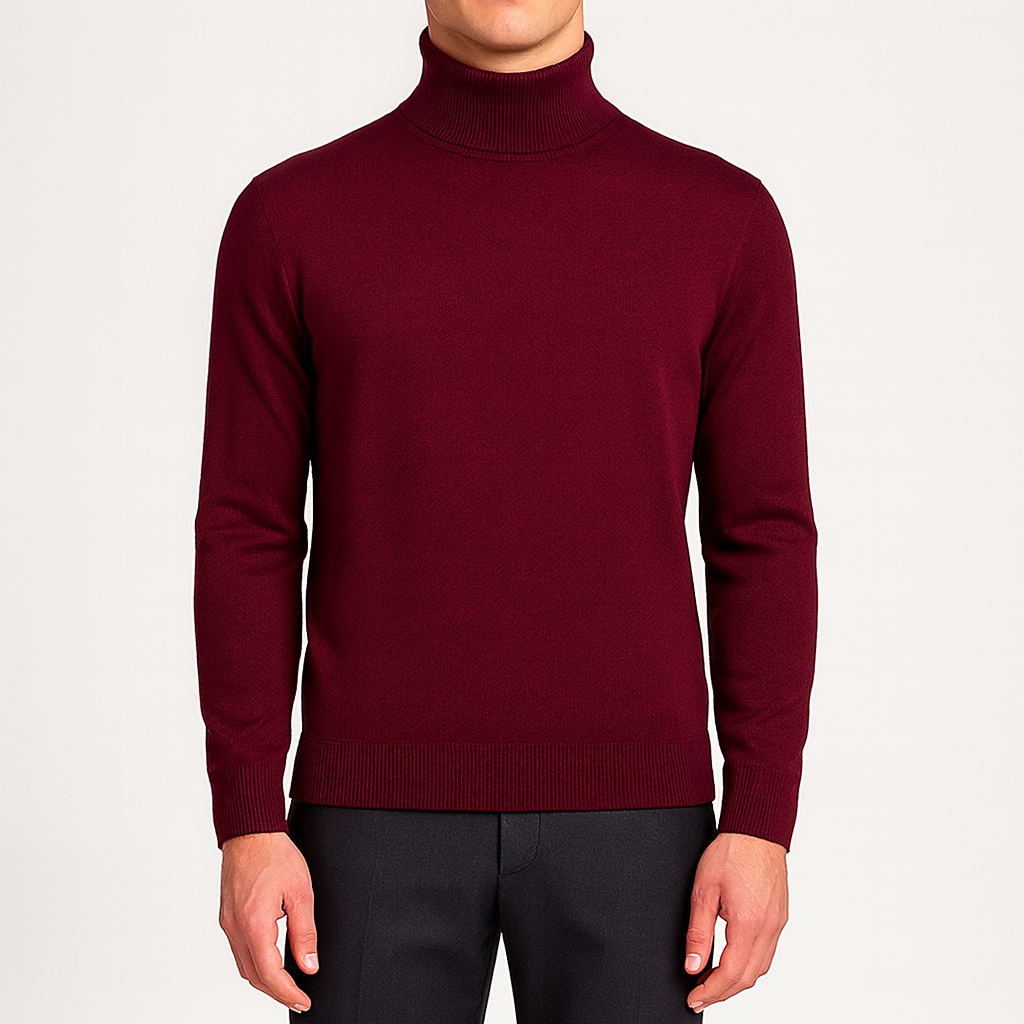 Bellivaro men's turtleneck sweater for everyday wear