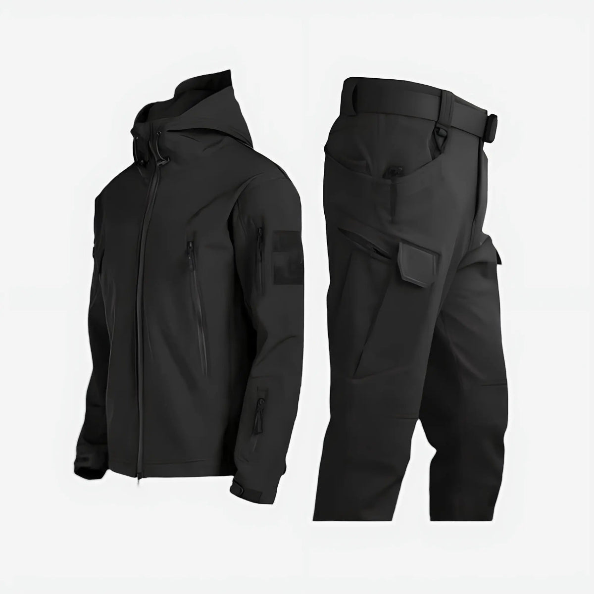 Men's waterproof outdoor set with insulated jacket and pants