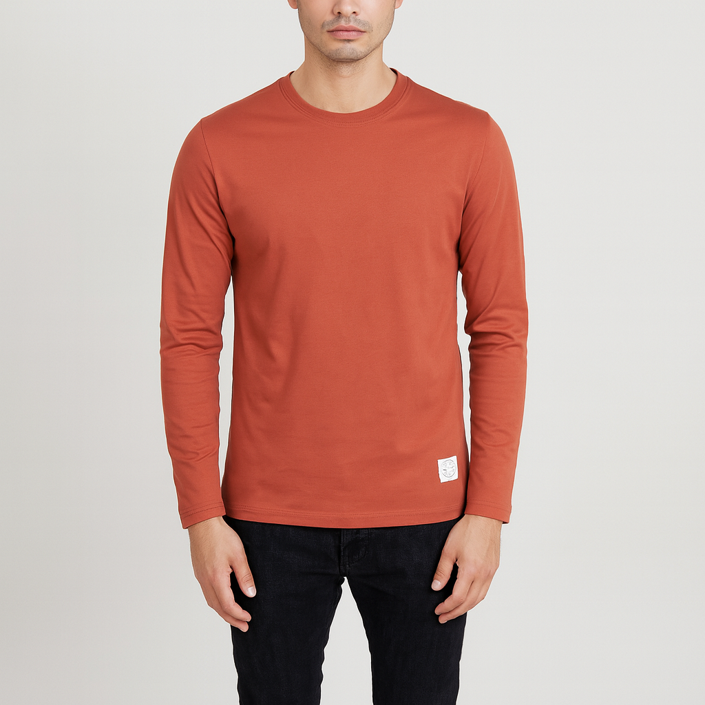 Bellivaro ανδρική μακρυμάνικη βαμβακερή μπλούζα T-shirt