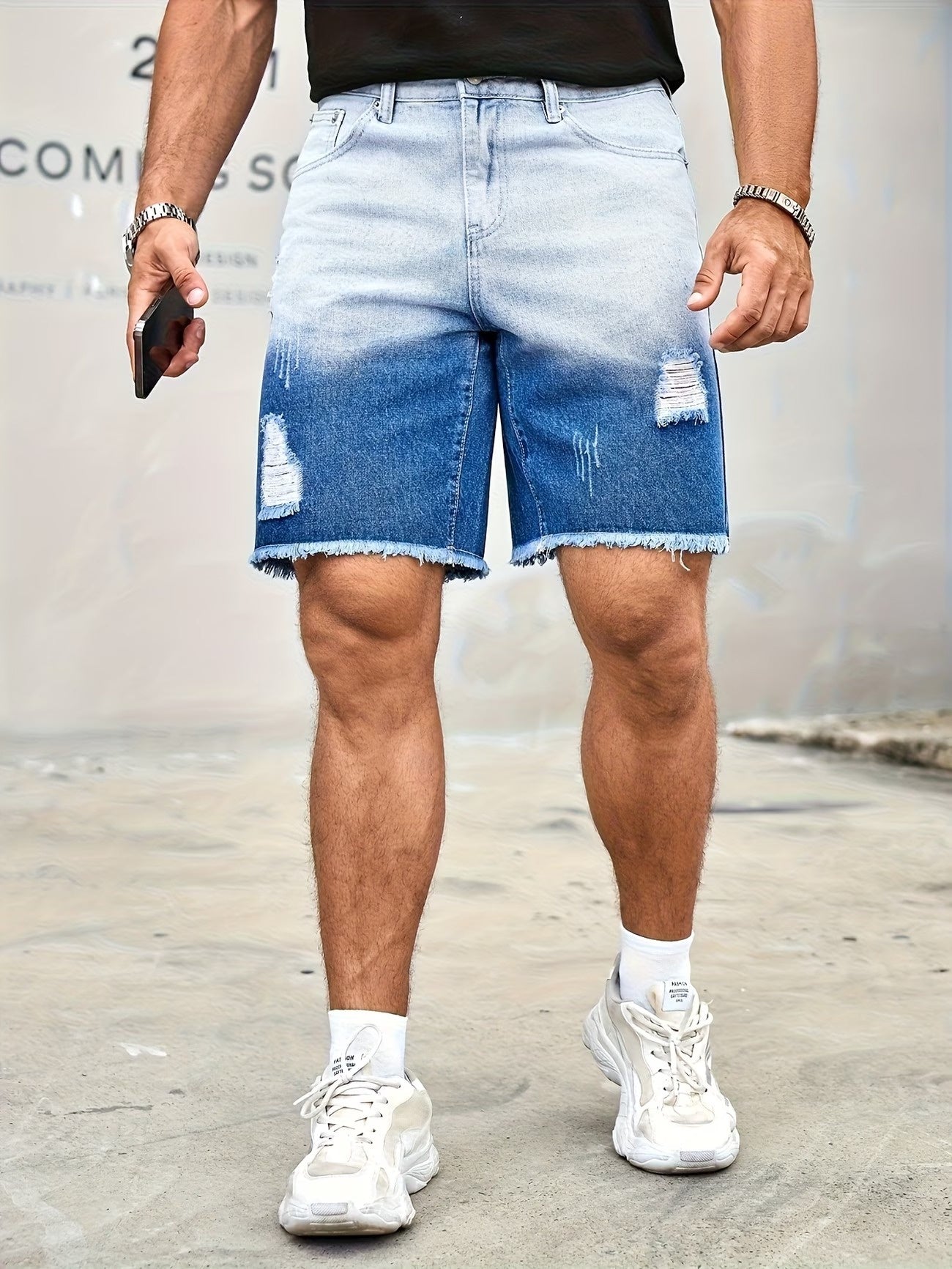 Calções Bicolores para Homem