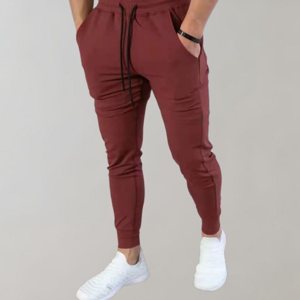 Bellivaro | Herre Slim-Fit Joggingbukser | Minimalistisk Komfort og Moderne Pasform