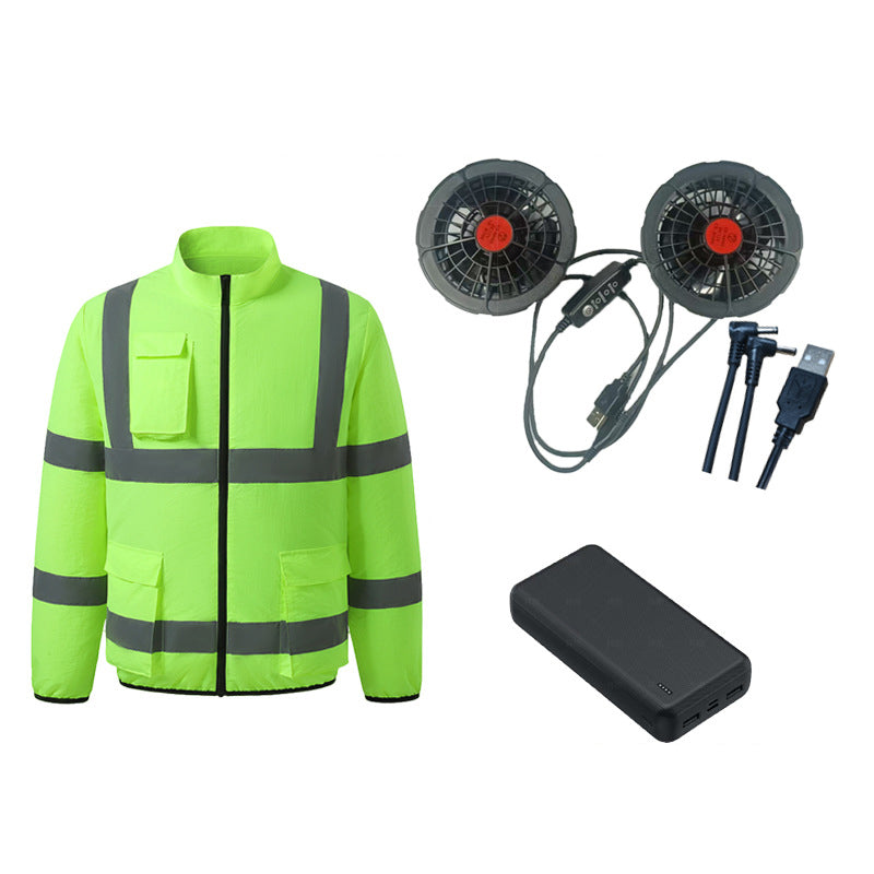 Kølevest med Ventilatorer & Refleksstriber