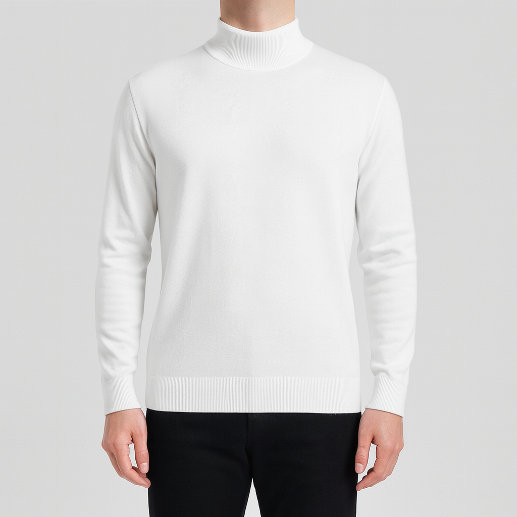 Bellivaro men's turtleneck sweater for everyday wear