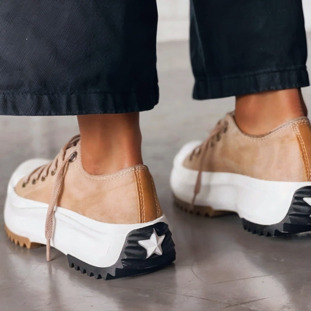 Women's Lace-Up Low-Top Platform Sneakers