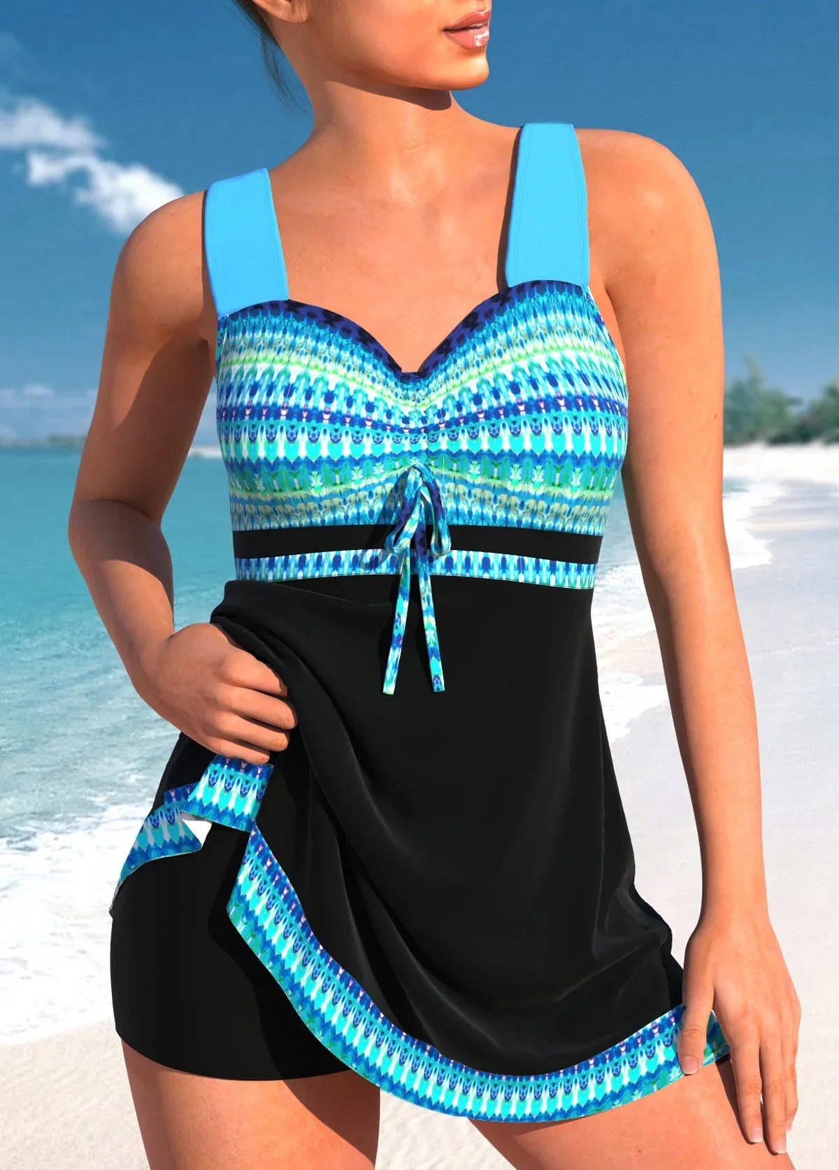 Tankini til Dame – Komfortabel Badedragt med Indershort
