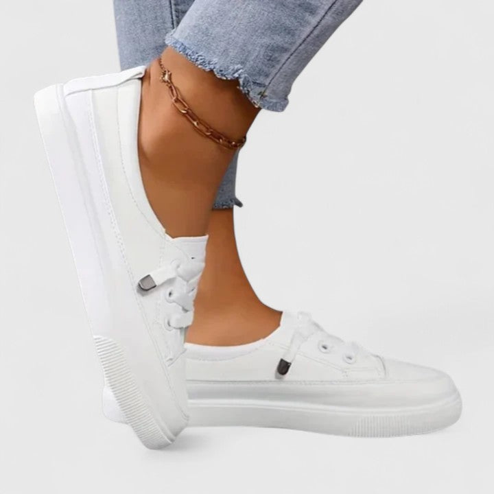 Chic Lave Ortopædiske Hvide Sneakers til Kvinder