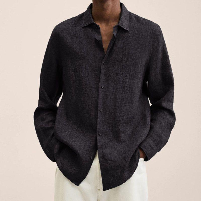 Bellivaro | Elegant Herreskjorte i 100% Hør – Klassisk Stil med Moderne Komfort