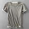T-shirt de verão para homem com gola redonda