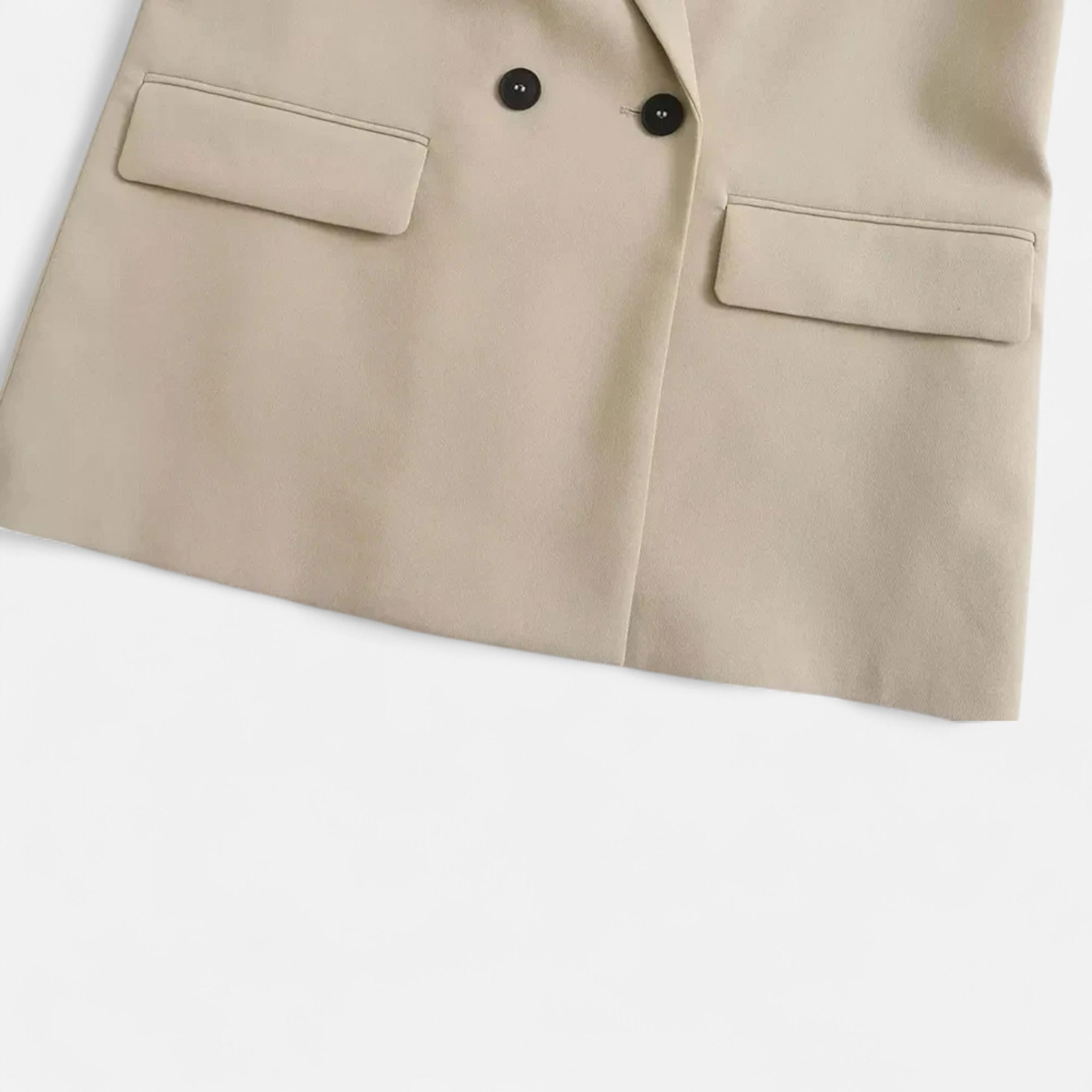 Dobbeltradet Blazer til Kvinder med Klassisk Revers
