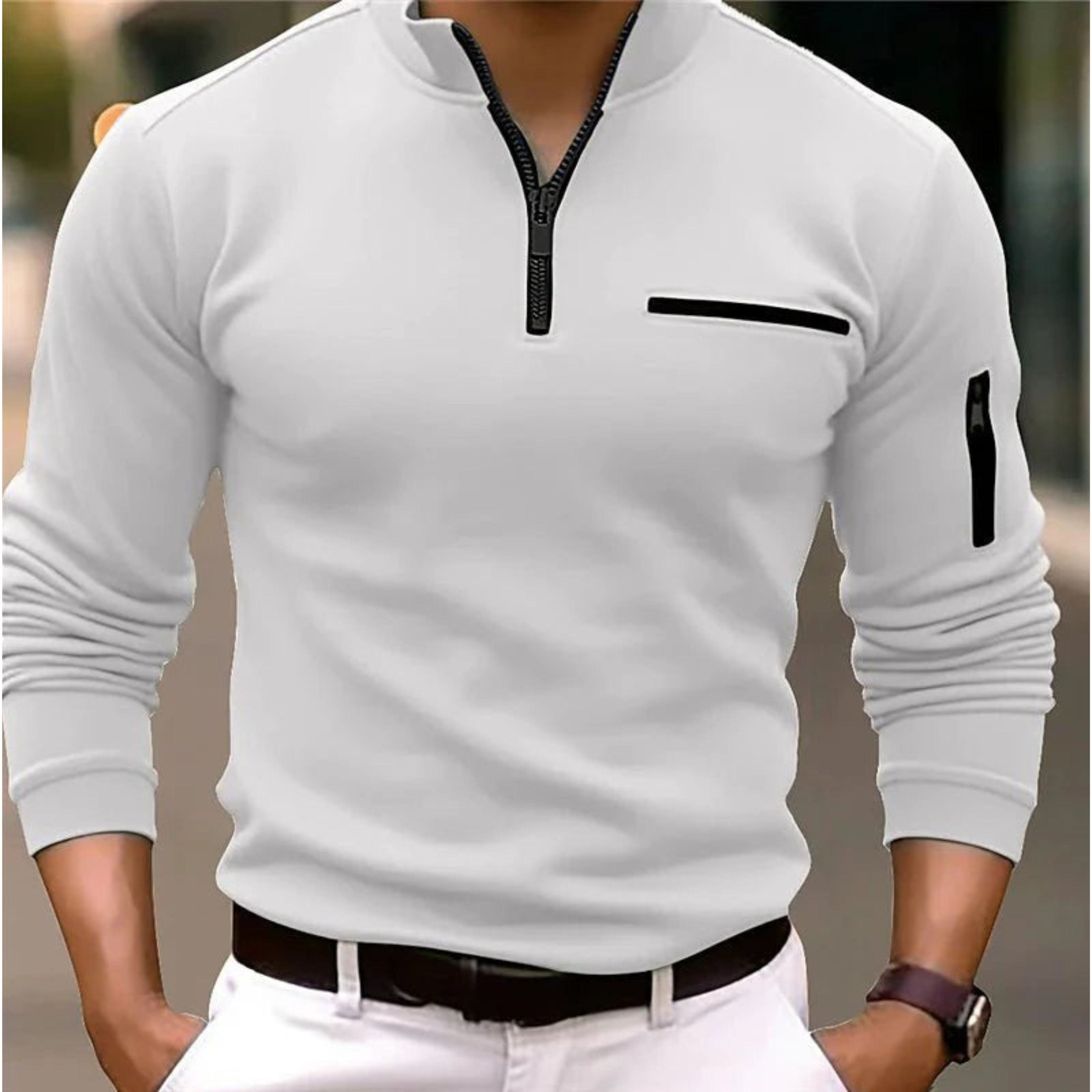 Armand | Men's Sweater with Zipper | Comfort and Versatility