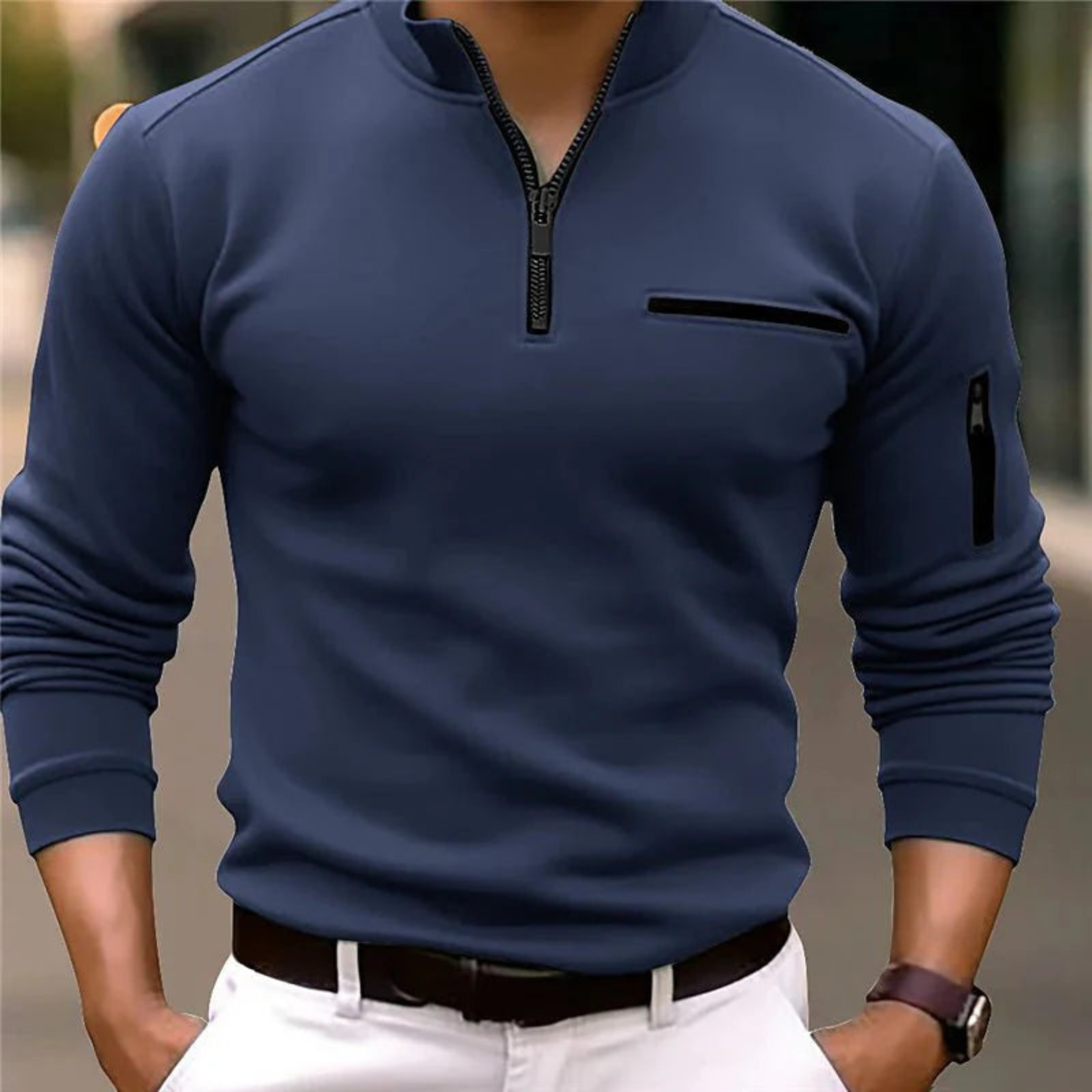 Armand | Men's Sweater with Zipper | Comfort and Versatility