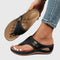 Sandalias ortopédicas para mujer con soporte ergonómico del arco y tacón cuña amortiguador – cómodas sandalias slip-on para los pies