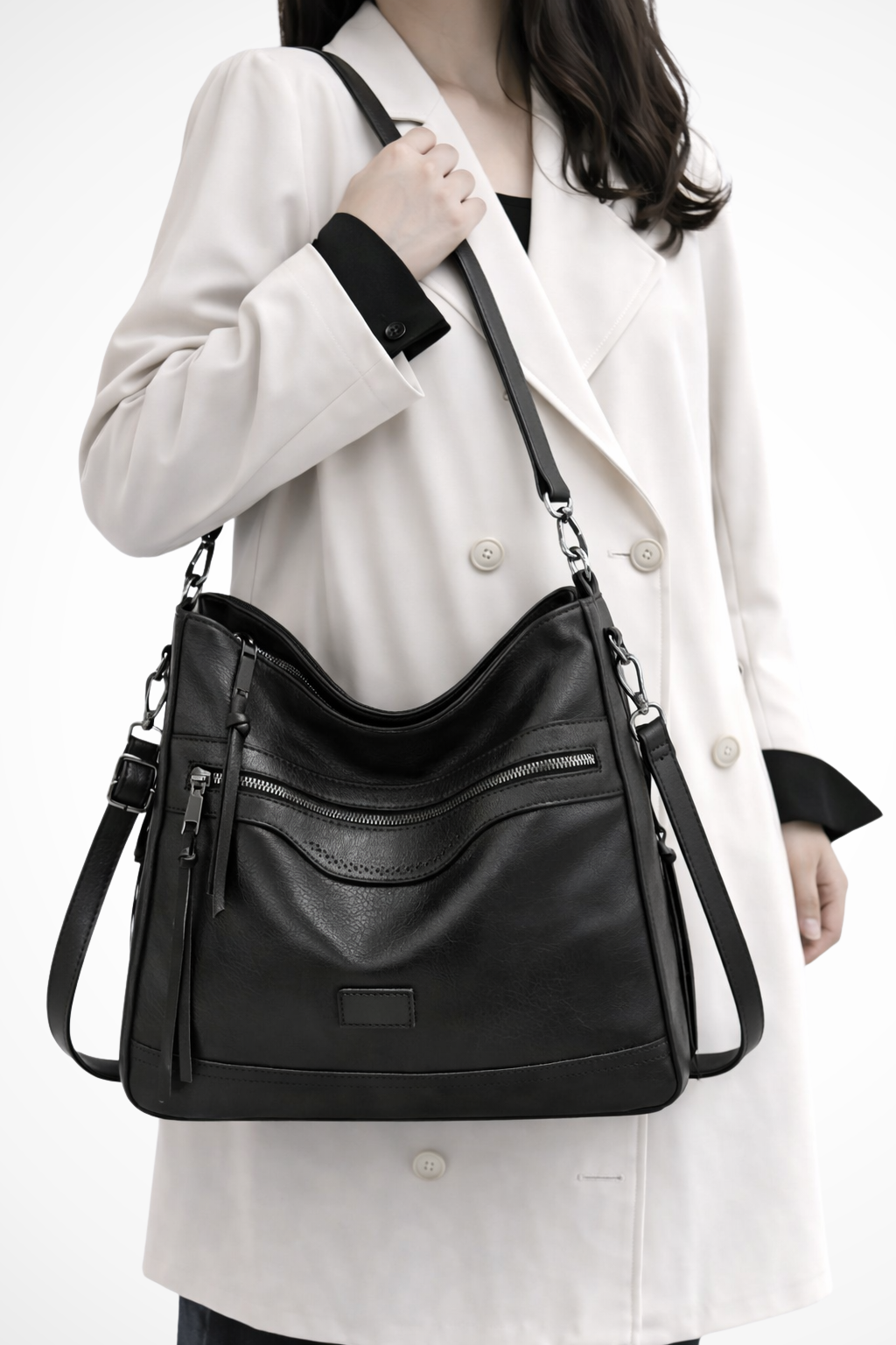 Ardelle | Shoulder Bag with Zipper Details and Loose Silhouette for Women
