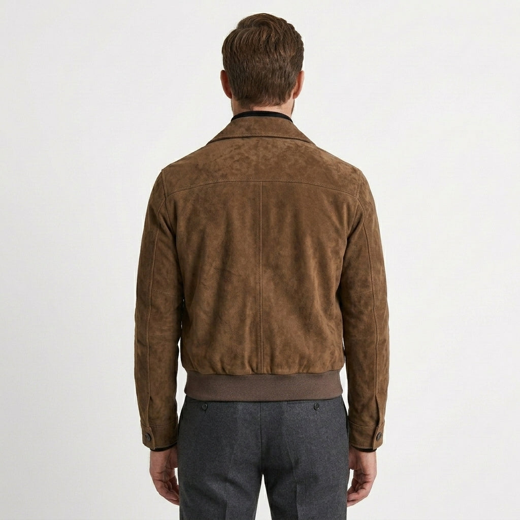 Smart Casual Jakke i Imiteret Ruskind til Mænd