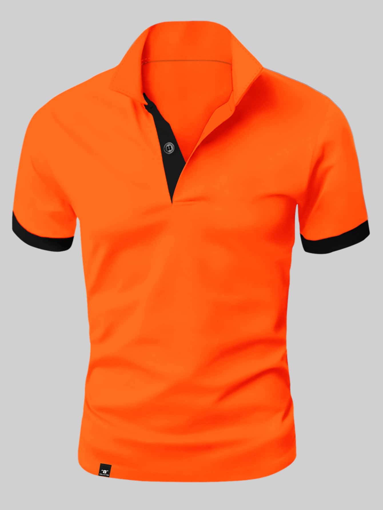 Slim Fit Polo Shirt met Knoopsluiting voor Heren