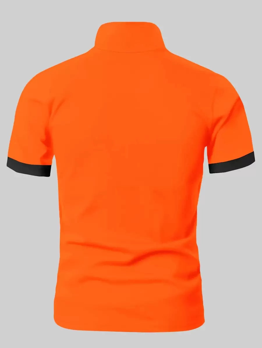 Slim Fit Polo Shirt met Knoopsluiting voor Heren