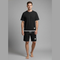 Herre Kortærmet T-Shirt og Snøreshorts 2-Delt Lounge Sæt