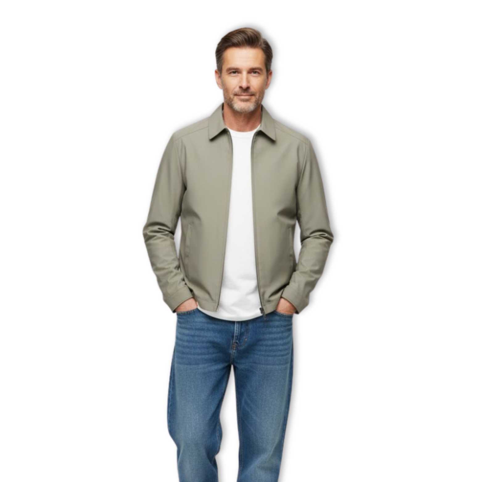 Giacca autunnale da uomo – Cappotto casual con rever, ampio e traspirante