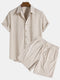Camicia in velluto a coste e pantaloncini