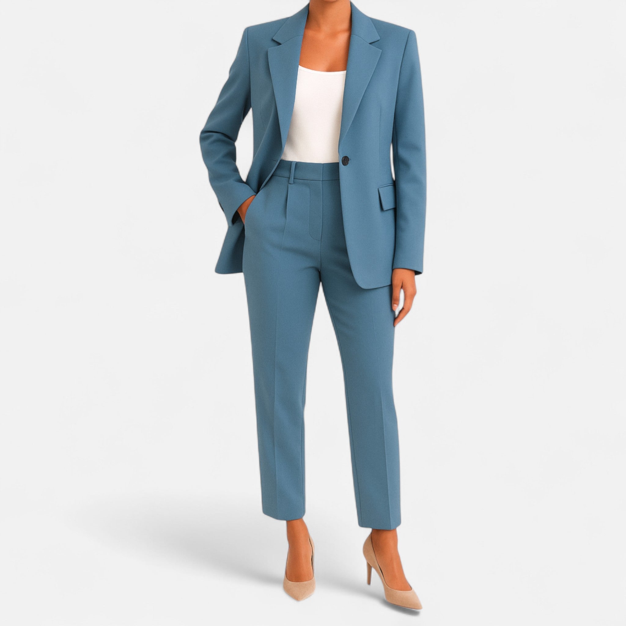 Eliaro Moda – Conjunto elegante de senhora com blazer e calças