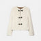 Faux fur-jakke til dame med toggle-knapper